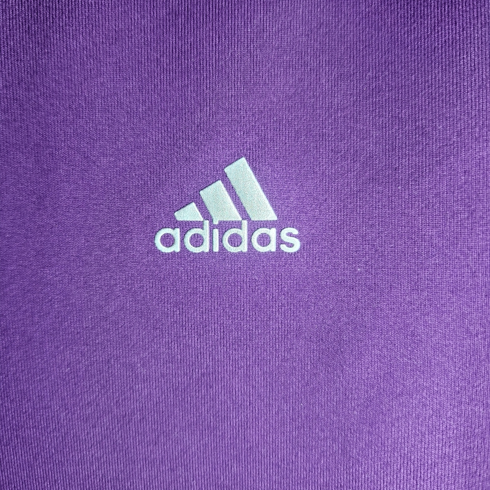 adidas Purple Climalite 1/4 Zip Pullover Size X Large - Picture 4 of 5